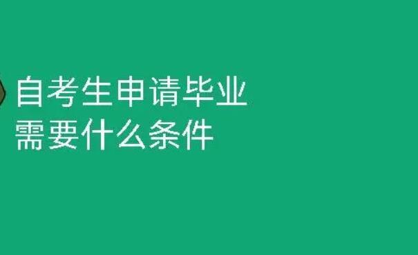 自考毕业申请流程